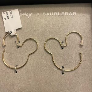 Disney x Baublebar Earrings Simple Hoop Style in Gold